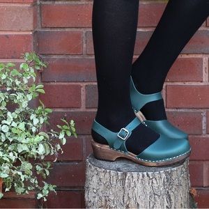 Lotta from Stockholm Swedish Leather Clogs